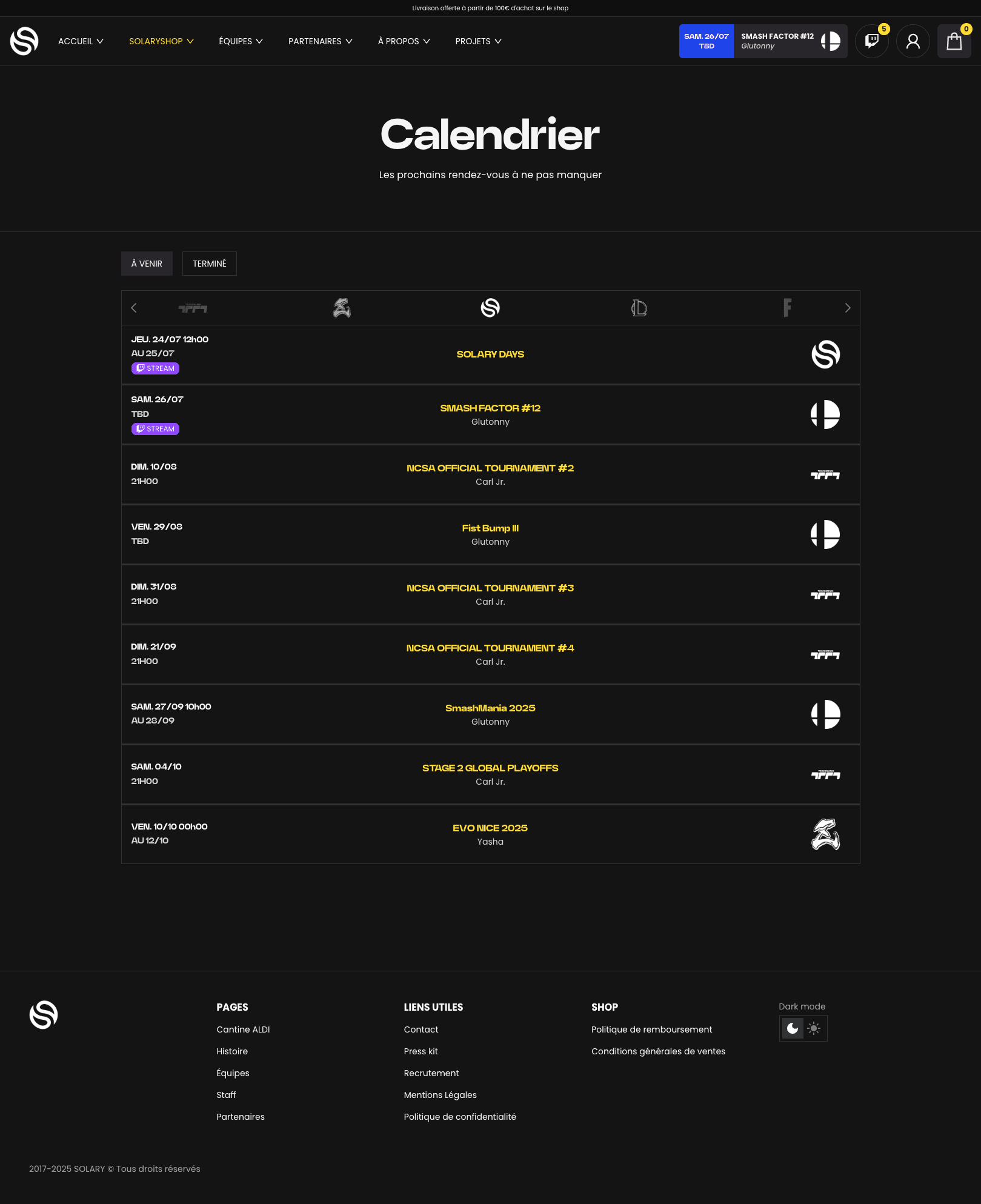 Calendrier solary
